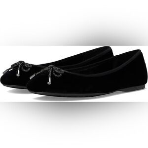 🖤NEW BIRDIES THE HUMMINGBIRD BLACK VELVET JEWELED BALLET FLATS 7.5
